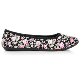 Ballerines à fleurs multicolore