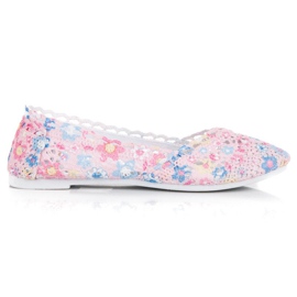 Seastar Ballerines bohèmes en dentelle rose