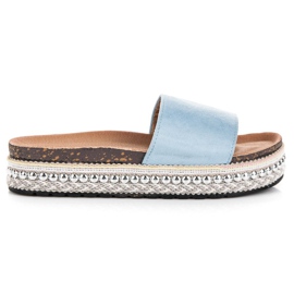 Seastar Chaussons bohèmes à la mode bleu