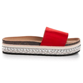 Seastar Chaussons bohèmes à la mode rouge