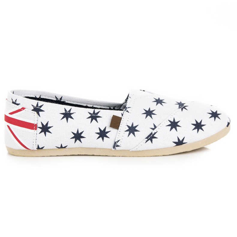 McKey Espadrilles à enfiler à la mode blanche bleu marin