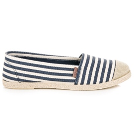 McKey Espadrilles côtelées bleu