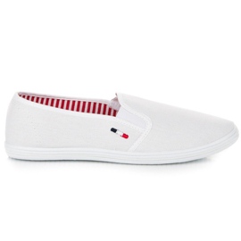 McKey Slipons textiles blancs