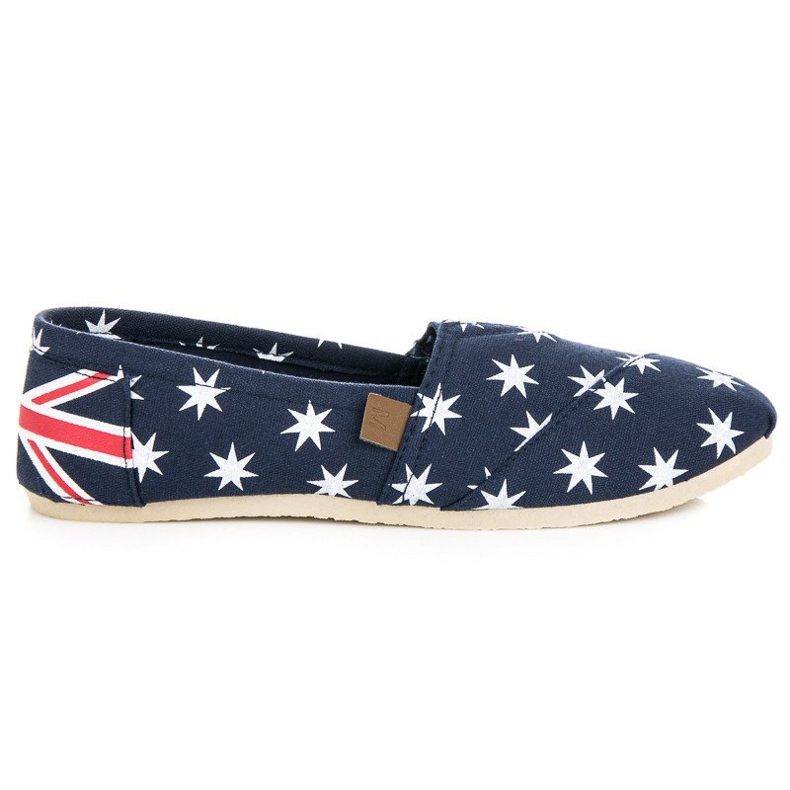 McKey Espadrilles à enfiler à la mode blanche bleu marin