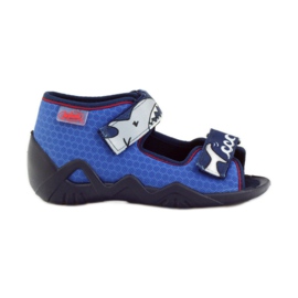 Befado chaussures enfants pantoufles sandales 250p069 bleu marine bleu