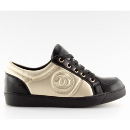 Chanelki sneakers Y612 Noir noir et or le noir