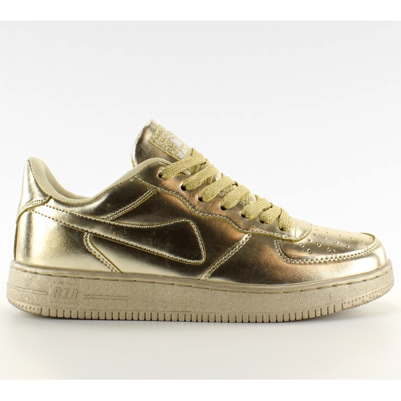 Chaussures de sport couleurs folles B731 Or d'or