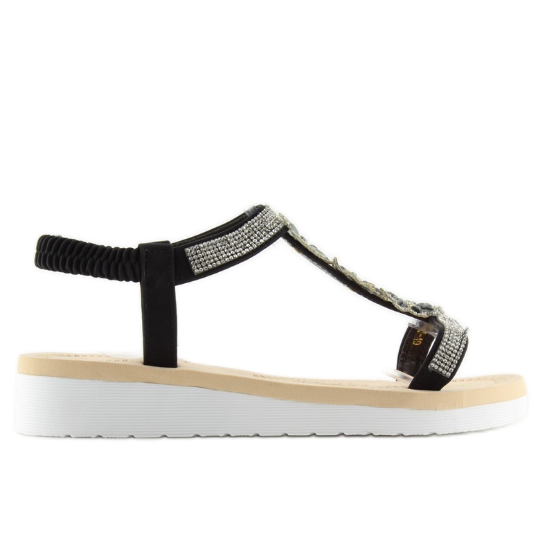 Sandales noires pour femmes WSJ-49 noir le noir