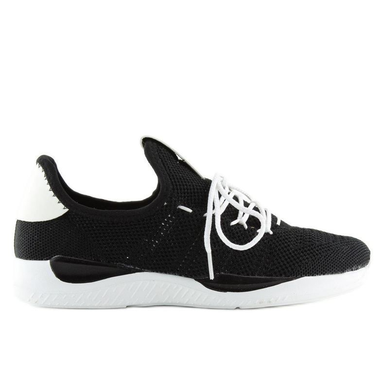 Chaussures de sport noires BK367 Noir blanche le noir