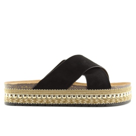Chaussons espadrilles H55 noirs