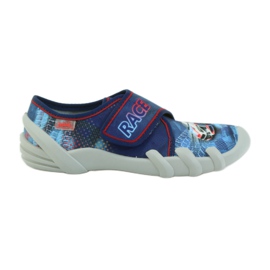Befado chaussures pour enfants pantoufles 273y222 bleu marine rouge bleu