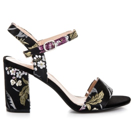 Seastar Sandales décontractées à talons hauts noir