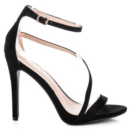 Seastar Sandales élégantes à talons hauts noir