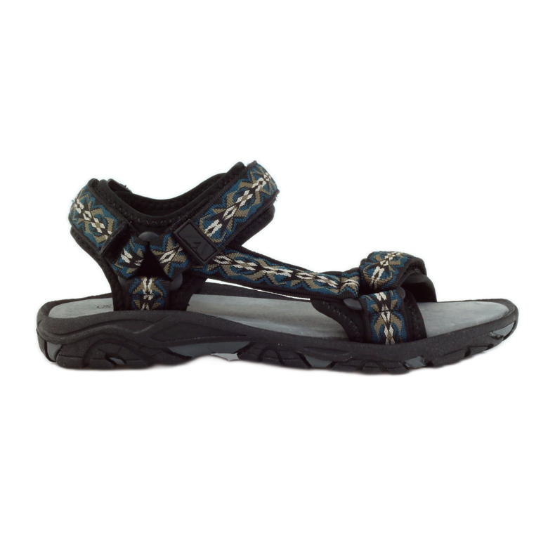 American Club Sandales avec empiècement en cuir américain 1728 le noir