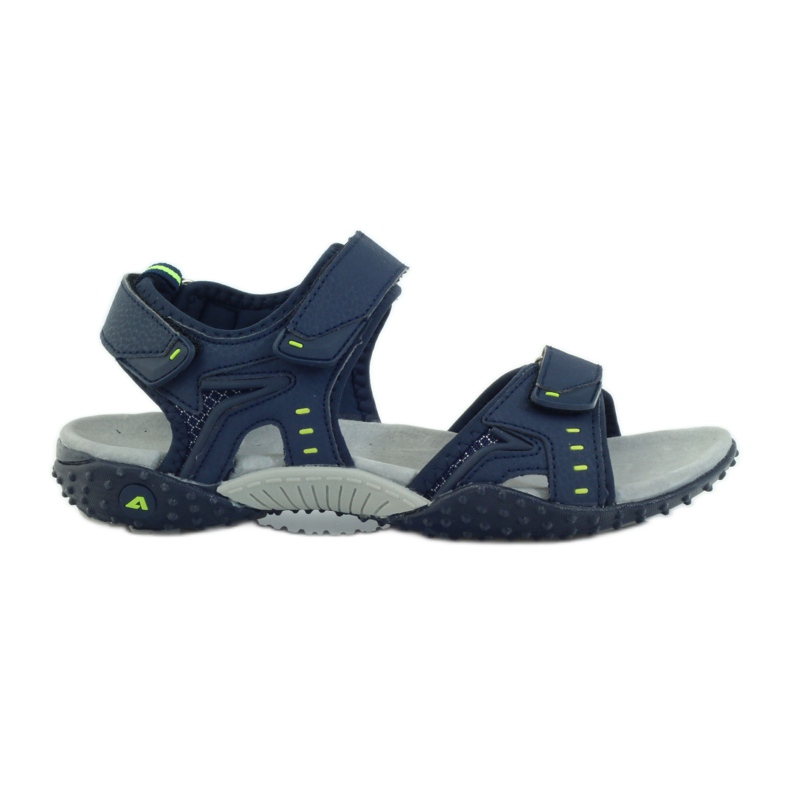 American Club Sandales avec empiècement en cuir américain 1715 bleu marin American Club Sandales avec empiècement en cuir américain 1715 bleu marin