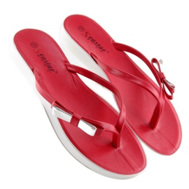 Tongs rouges NK15P Rouge