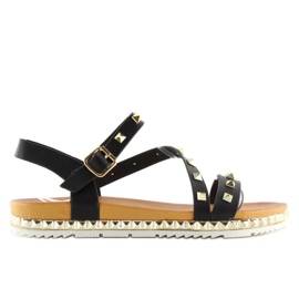 Sandales noires pour femmes WSJ-51 noir le noir