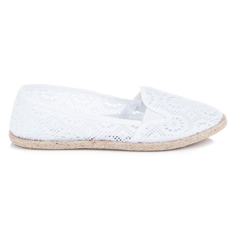Mckeylor Slipons en dentelle blanche