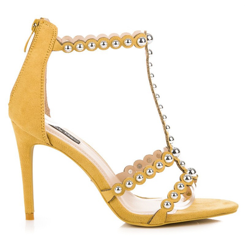 Sandales en daim jaunes