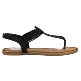 Comer Tongs avec bande élastique le noir