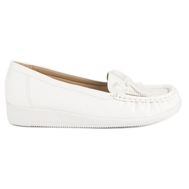 Tullo Mocassins blancs femme