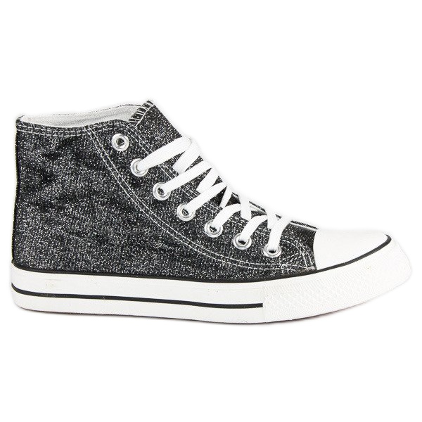 Baskets montantes femme gris