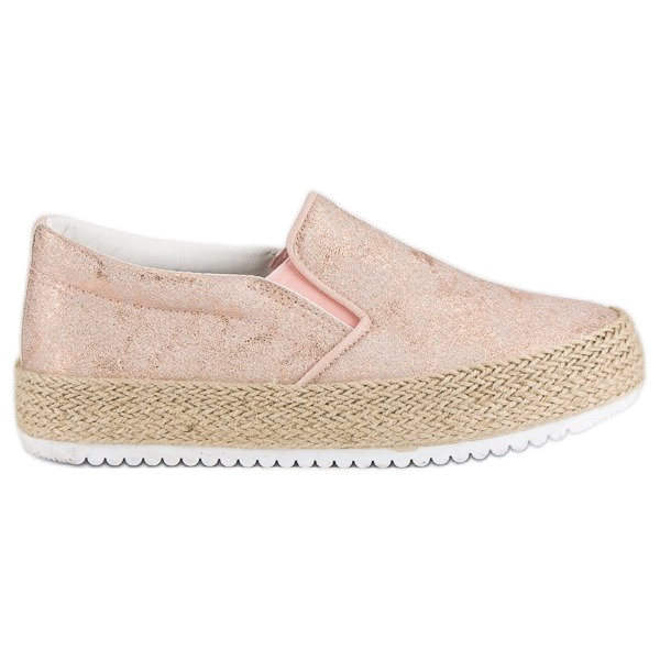 Betler Espadrilles Roses Sur La Plateforme