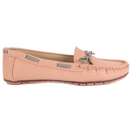 Tullo Mocassins en daim élégants rose