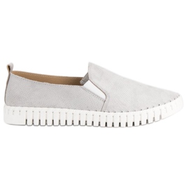 Tullo Mocassins en daim gris