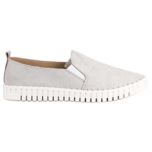 Tullo Mocassins en daim gris