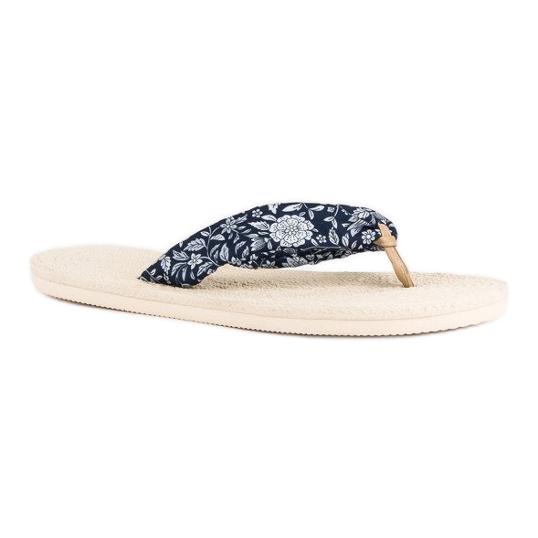 Ax Boxing Tongs espadrilles blanche bleu marin