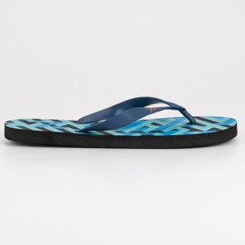 Ax Boxing Pantoufles légères pour hommes bleu noir