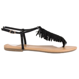 Tongs noires le noir