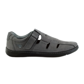 Riko chaussures pour hommes sandales 851 gris
