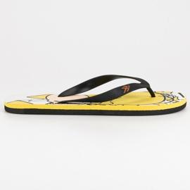 Ax Boxing Tongs confortables jaune le noir