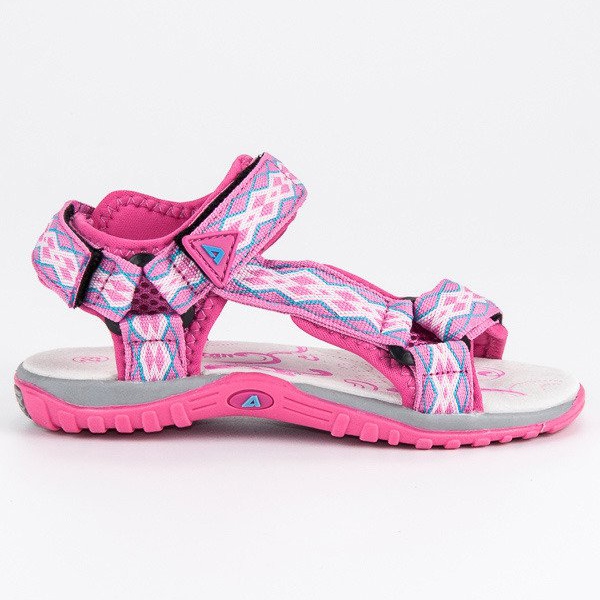 American Club American Velvet Sandals rose