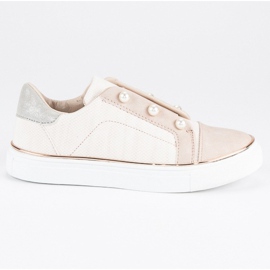 Sneakers Avec Des Perles brun