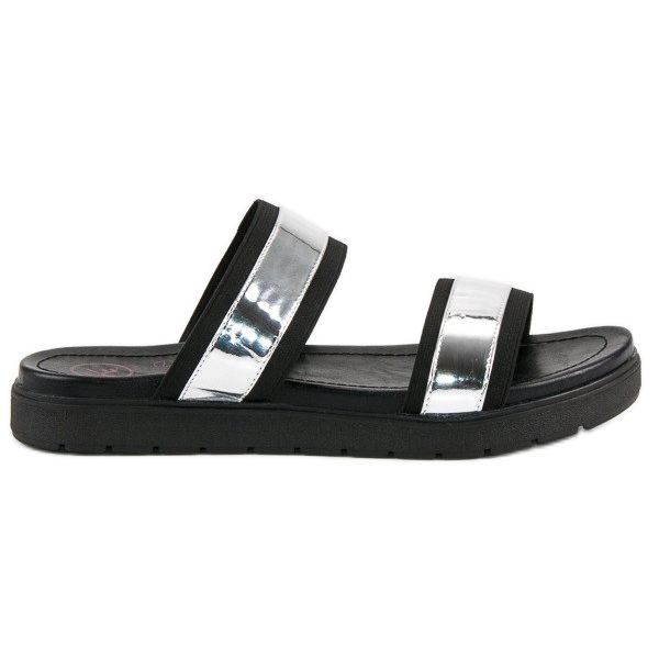 Kylie Chaussons miroir le noir Kylie Chaussons miroir le noir