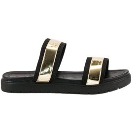 Kylie Chaussons miroir le noir
