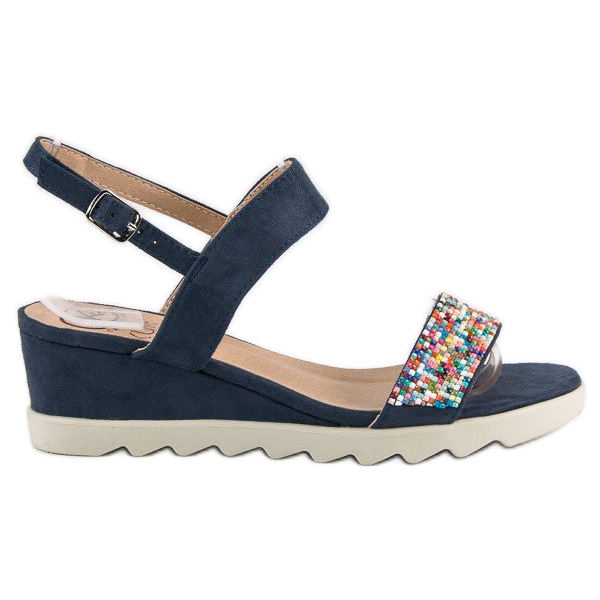 Kylie Sandales avec perles bleu