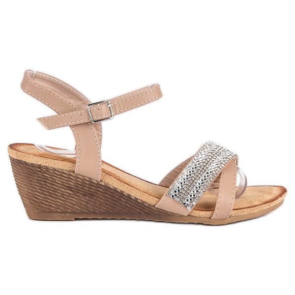 Fama Sandales avec ornements brun