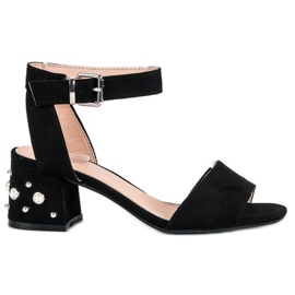 Erynn Sandales avec perles noir