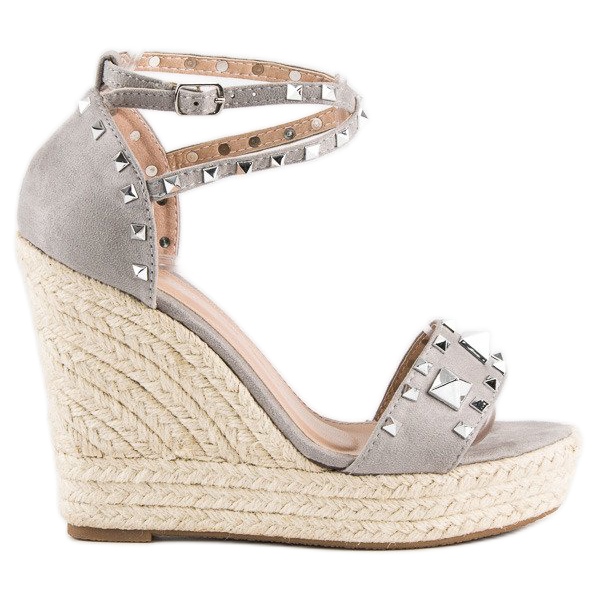 Bestelle Sandales espadrilles Rock gris