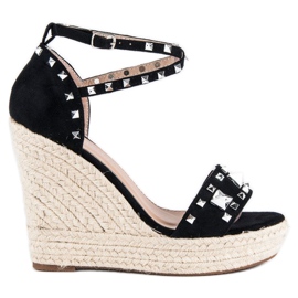 Bestelle Sandales espadrilles Rock noir