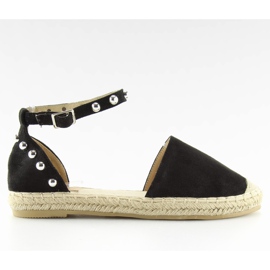 Espadrilles noires à clous A636-ESP-1 noir