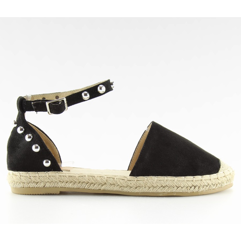 Espadrilles noires à clous A636-ESP-1 noir le noir