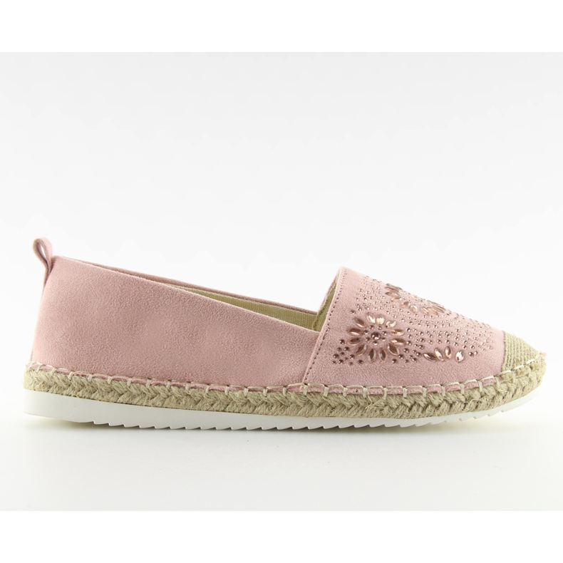 Espadrilles décorées de Rose 5599-1 Rose Espadrilles décorées de Rose 5599-1 Rose