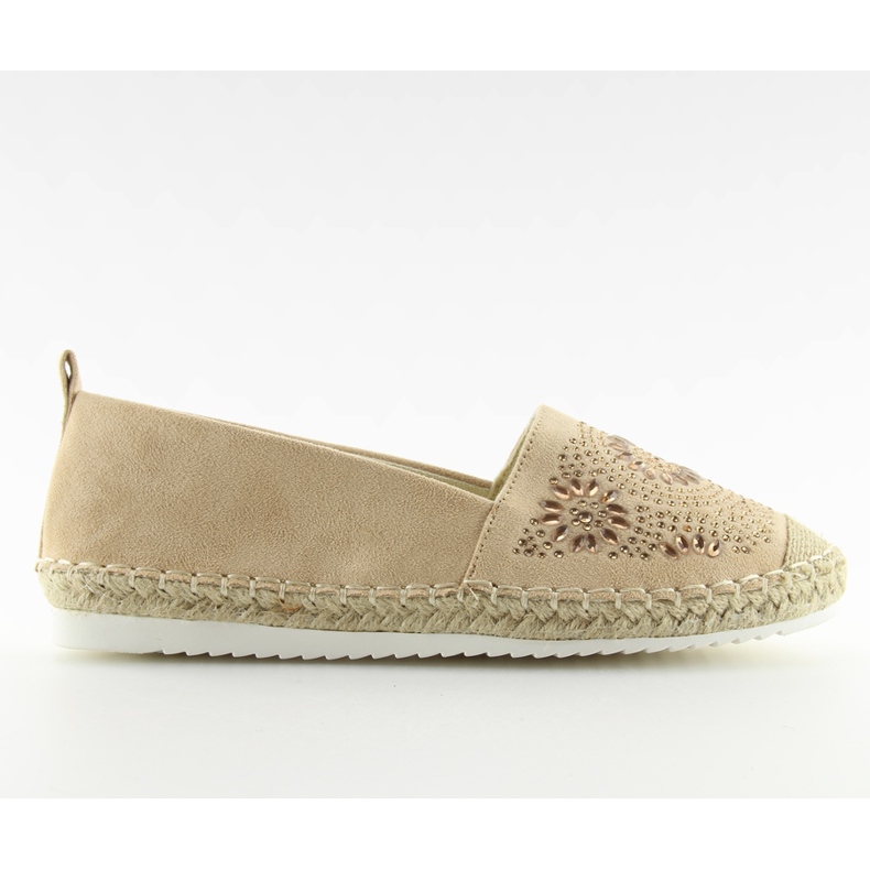 Espadrilles décorées de beige 5599-1 Beige