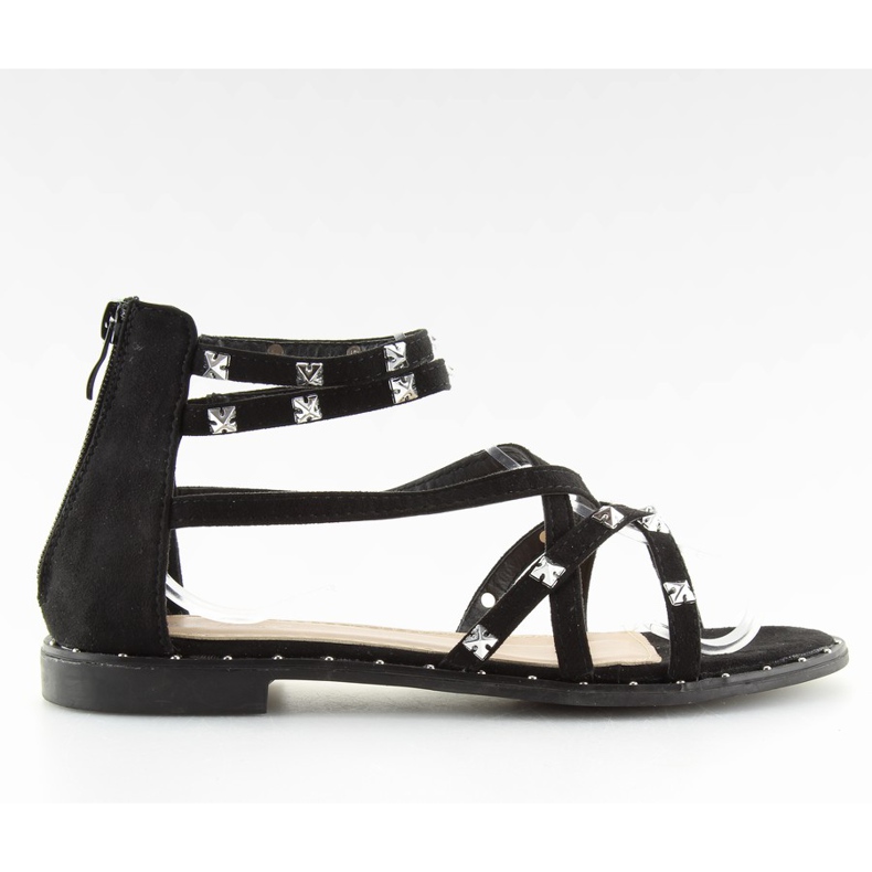 Sandales noires pour femme 358 noir le noir