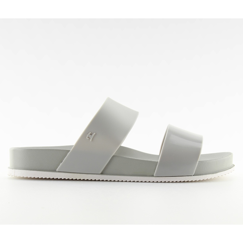 Gris KM122 L. Tongs en silicone gris